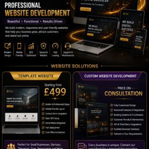 WEBSITE SOLUTIONS FOR MODERN BUSINESSES